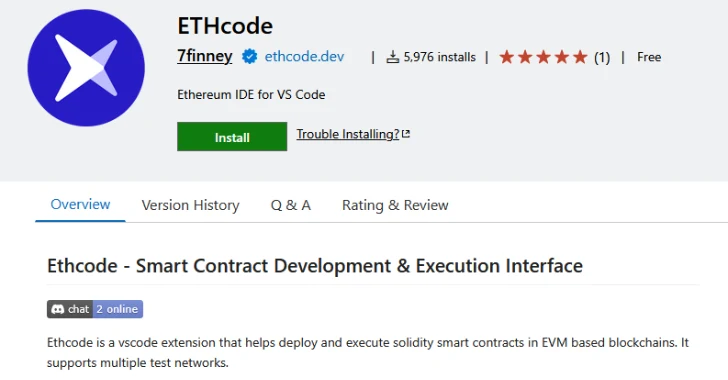 Malicious Pull Request Targets 6,000+ Developers via Vulnerable Ethcode VS Code Extension
