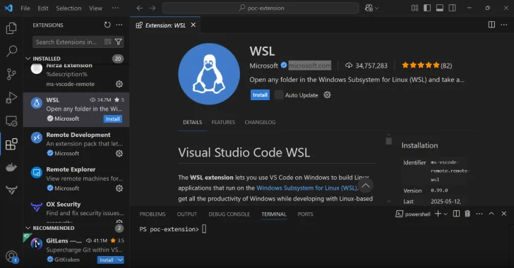 New Flaw in IDEs Like Visual Studio Code Lets Malicious Extensions Bypass Verified Status